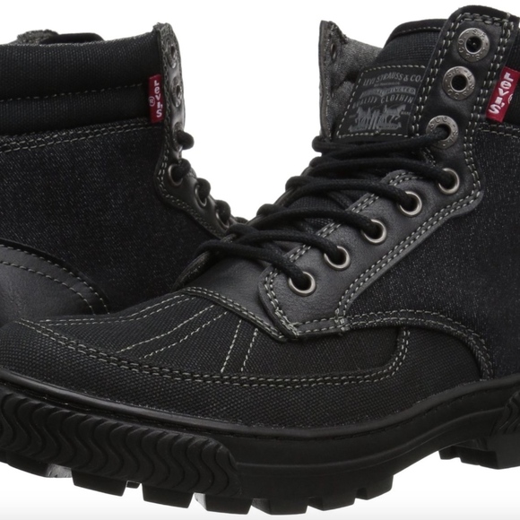 black levi boots